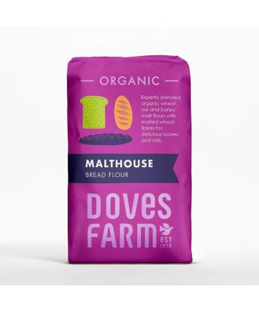 Doves Farm | Organic Malthouse Bread Flour 1kg | Organic Flour Blend with Malted Wheat Flakes | delicious loaves and rolls. | - Buy Online on GoSupps.com