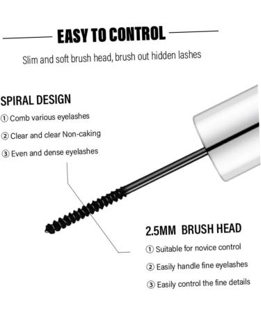 Healvian Extra Fine Mascara Eyelash Mascara Waterproof Lady Mascara Washable Mascara Curling Mascara 1 g (Pack of 1) Assorted Color - Buy Online on GoSupps.com