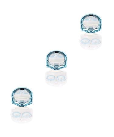 Healeved Tweezers 3 Sets Cat Claw Color Outdoor Make Up For Abs Travel Portable Case