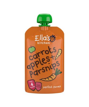Ella's Kitchen Carrots Apples and Parsnips 120g Black Live in Morrisons Carrots Apples and Parsnips 120 g