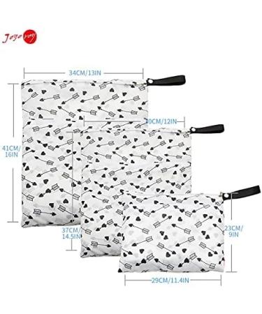 4-Pack Waterproof Wet Bags for Diapers | Eco-Friendly Kindergarten Laundry Bags | Perfect for Baby & Travel - Buy Online on GoSupps.com