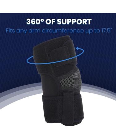 FoRes Elbow Brace Support | Adjustable Tennis Compression Sleeve for Tendonitis Arthritis & Workouts - Lightweight 360 Support - Buy Online on GoSupps.com