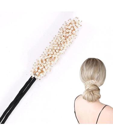 DIY Hair Bun Maker - Elegant Bendable Styling Tool for Easy Hairstyles - Magic Hair Accessory (White) - Buy Online on GoSupps.com
