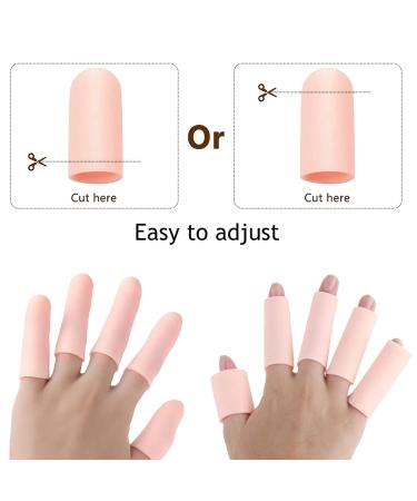 VANTIYAUS Gel Finger Cot Protectors - 10 PCS Waterproof Finger Support & Eczema Bandages - Buy Online on GoSupps.com