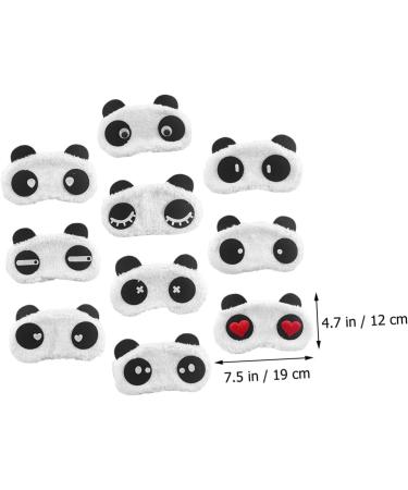 10 pi ces Masques de Sommeil Gar on Fille Masque Yeux Panda Peluche Doux pour Dormir Voyage Gar on Fille - Buy Online on GoSupps.com