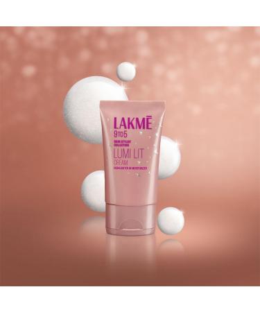 LAKM Lumi Lit Face Cream with Moisturizer + Highlighter Enriched with Niacinamide and Hyaluronic Acid Silver 30 g - Buy Online on GoSupps.com