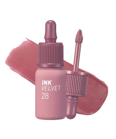Peripera Ink the Velvet Lip Tint  Liquid Lip (0.14 fl oz  028 MAUVEFUL NUDE)