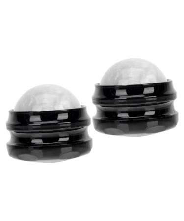 Beavorty 2 STK Massage globe fascia tool essential oils for the body full body massage device Roll balls in hand office tool Foot etheric oil ice cream fitness ball synthetic resin