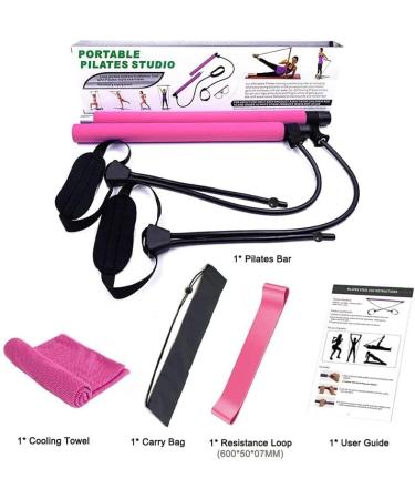 Exercise Resistance Band Yoga Pilates Bar Reformer Kit Pilates Stick Hip Fitness Back Stretcher Home Gym Workout Equipment der2 (D 1 Set) - Buy Online on GoSupps.com