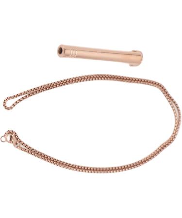 Mindful Breathing Necklace Skin Friendly Stress Relief Mindful Necklace Titanium Steel for Women for Daily Wear Rose Gold - Buy Online on GoSupps.com