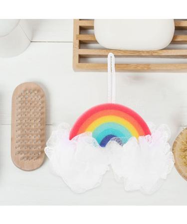 Rainbow Shaped Cloud Bath Ball Baby Scrubber - Portable Body Sponge for Infants | International Shipping Available - Buy Online on GoSupps.com