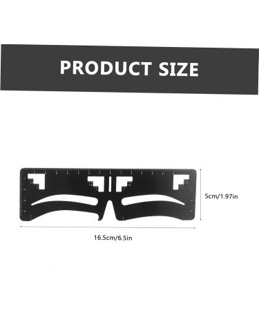 MAGICLULU 2pcs Eyebrow Ruler Female Eyebrow Makeup Stencil Makeup Tools Eyebrow Card Balance Stainless Steel - Buy Online on GoSupps.com