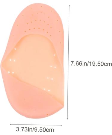 minkissy 4 Pairs Silicone Feet Spa Socks for Cracked Feet Cracked Socks Moisturising Foot Socks Foot Care Protector Plantar Socks Stretchy Gel Socks Silica Gel Socks Heel L 19.5X9.5X1.5CM - Buy Online on GoSupps.com