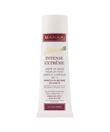 Makari Naturalle Intense Extreme Brightening Face Cream (1.7 oz) | Anti-Aging and Brightening Treatment for Acne Scars  Stretch Marks and Wrinkles | Moisturizer for Dry Skin with Shea Butter and SPF 20