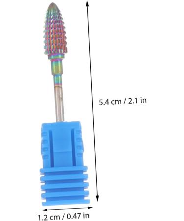 NUSITOU Manicure Tools Manicure Drill Bits Nail Art Drill Bits Drill Bits for Nails Cuticle Pusher Tool Women Manicure Supplies Nail Bit Acrylic Accessories Women's Tungsten Steel 5.4x1.2cm Colorful - Buy Online on GoSupps.com