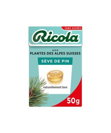 Ricola | Sugar Free Pine Sap Box 50g | Lot Of (5) | Free Shipping