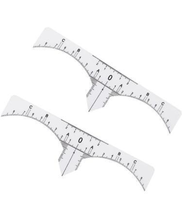 Ipetboom 10pcs Set Microblading Ruler Sticker Scale Ruler Eyebrow Stencil Eyebrow Stickers Make up - Buy Online on GoSupps.com