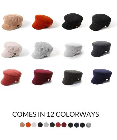 accsa Women's Black Fashion Newsboy Cap - Stylish Bakerboy Cabbie Beret Hat - Buy Online on GoSupps.com