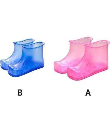 Buy Reusable Men's Foot Soak Bath Shoes - Portable Unisex Relaxation & Massage Boots for Students - Blue - Buy Online on GoSupps.com