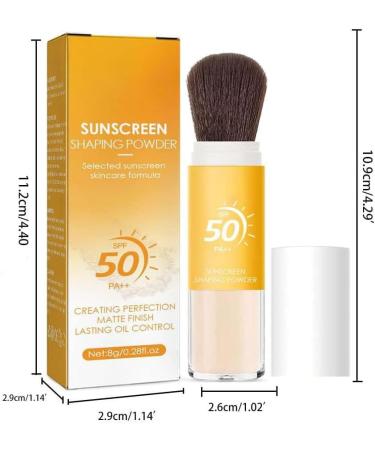 Mineral Sunscreen Setting Powder Sunscreen Foundation SPF 50 PA+++ oil-controlling Natural Matte Finish Lightweight and Breathable Long-lasting Makeup - Buy Online on GoSupps.com