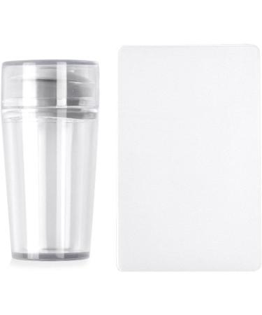 Clear Silicone Nail Art Stamp Kit - DIY Nail Design Tool with Scraper | Easy to Clean Manicure & Nail Care - Buy Online on GoSupps.com