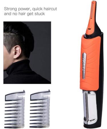 Yinhing Electric Nose Hair Trimmer Multifunctional Beard Trimmer and Hair Clipper with LED Light 2 Combs for Men with Sensitive Skin ORANGE Orange - Buy Online on GoSupps.com
