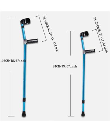 Forearm Crutches Adjustable Crutches Walking Sticks Elbow Crutches Comfortable Handle Pads Adjustable Covers Comfortable for Adults Kids WOM - Buy Online on GoSupps.com