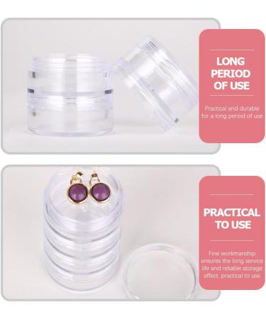 minkissy 3 Sets Eye Cream Box Stackable Clear Plastic Organizer Round Small Cream Jars Makeup Samples Jar Beauty Products Jar Cosmetics Holding Jars Makeup Cream Container Travel Leakproof 6.5x3.7cm Transparent - Buy Online on GoSupps.com