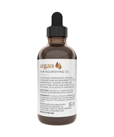 Olivia Care Natural Plant-Based Hair Oil - Hydrates, Smoothens & Moisturizes Hair - Clean & Simple Treatment for Stronger Hair - 4 FL OZ (Argan) - Buy Online on GoSupps.com