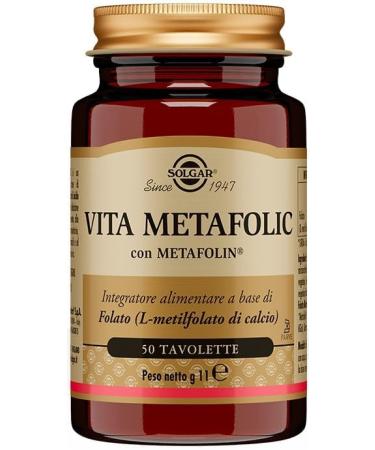  Solgar Solgar Vita Metafolic 50 tablets net weight 11.8 g - Buy Online on GoSupps.com