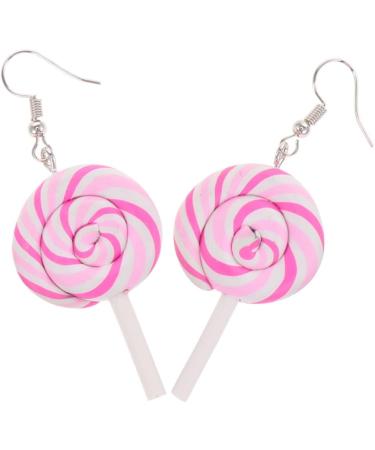 VALICLUD 8 Pcs Rainbow Lollipop Earrings Kids Hoop Earrings for Girls Cute Earrings Post Earrings for Women Ornament Earrings for Women Candy Dangle Earrings Charm Personality Miss 3X5.3CMx2pcs Assorted Color 3x2pcs - Buy Online on GoSupps.com