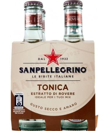 San Pellegrino Aranciata Amara Pack of 48 soft drinks with bitter orange + disposable glass bottle Tonica Rovere 20 cl - Buy Online on GoSupps.com