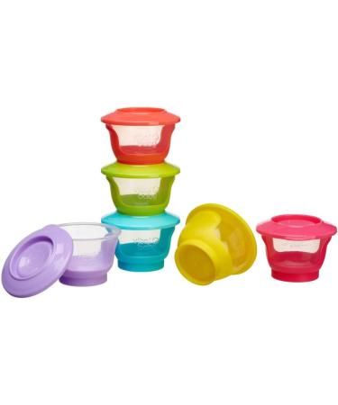 Vital Baby NOURISH Store & Wean Pots - Leakproof Storage Pots for Weaning & Snacks - 6pk 2oz / 60ml - Buy Online on GoSupps.com
