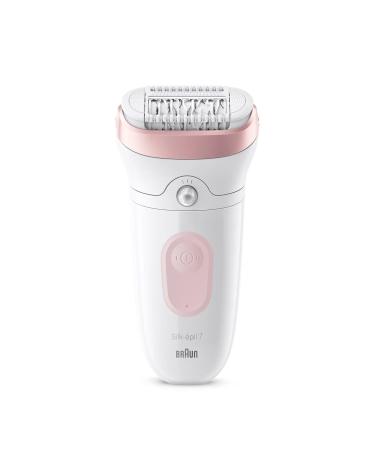 Brown Silk- pil 7 women's epilier electrical epilator for women with a wide head for simple epilation wet & dry long smooth skin 7-000 white / pink white / pink