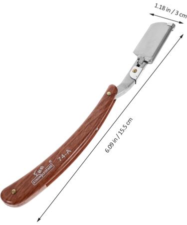 Buy Magiclulu Ergonomic 3-in-1 Razor Handle & Travel Scissors | Stainless Steel & Wooden Design for Men | Ideal for Shaving & Hijab Maintenance - Buy Online on GoSupps.com