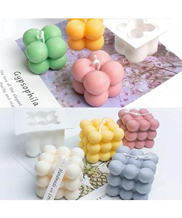 4PCS Bubble Silicone Candle Molds for Candle Making and Decor - Resin, Soap, Chocolate, Clay, Ornament - Buy Online on GoSupps.com