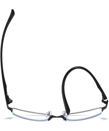 Nobrands Anti-Glare Short-Sighted Glasses for Men & Women | Metal Frames | -1.00 to -6.00 Diopters | Blue Color - Buy Online on GoSupps.com