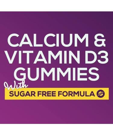 Sugar Free Calcium Gummy with Vitamin D3 for Immune & Bone Health - 120 Non-GMO Orange Flavor Gummies - Buy Online on GoSupps.com