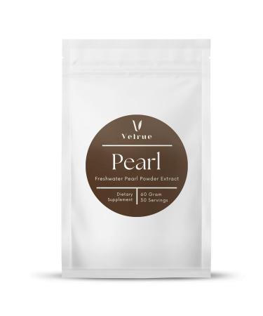 vetrue Pure Pearl Powder | 60 Grams |100% Natural Ingredients from Fresh Water | Non-GMO | Dietary Supplement with Calcium & Amino Acids (30 Servings)