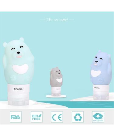 Chseo Silicone Travel Bottles Set - 4 Pack | Leak-Proof Containers for Cosmetics Liquids Shampoo & Lotion | Perfect for Travel - Buy Online on GoSupps.com