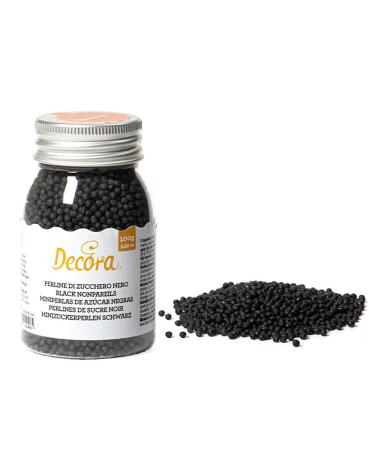 Decora 2081098 100G PACK BLACK SUGAR PEARLS