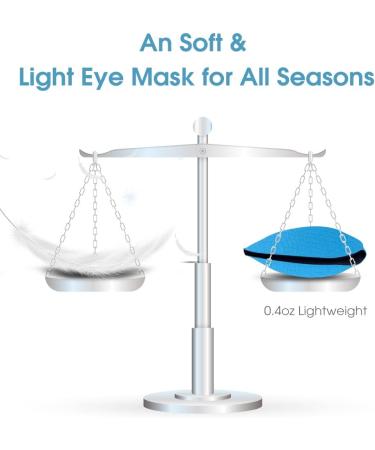 PrettyCare 3D Sleep Mask 2 Pack - Contoured Eye Mask for Sleeping - Blackout Out Light - Includes Ear Plugs and Travel Bag - A-Black&Blue - Buy Online on GoSupps.com