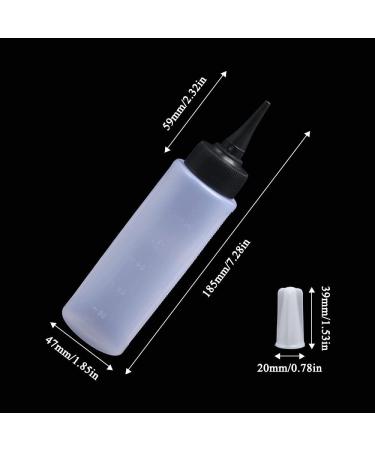 Neikafan 3 Pcs Hair Oil Applicator Bottle 150ml Plastic Oil Bottle for Hair Squeeze Oil Applicator Bottle with Tip Hair Dye Kit Bottle for Salon Hair Care Coloring - Buy Online on GoSupps.com