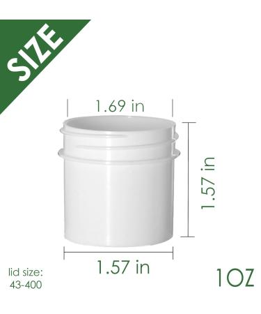 Plastic Ointment Jars With Lids 1 Oz 10/pkg - Buy Online on GoSupps.com