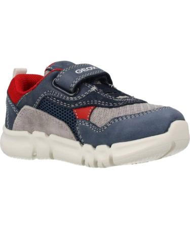 Geox Boy's B Flexyper Sneakers 4.5 UK - Navy Grey | Breathable Comfort - Buy Online on GoSupps.com