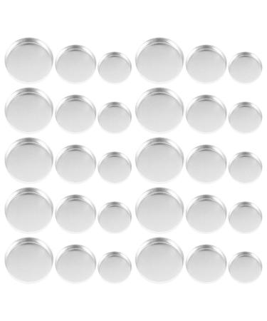 Toyvian Godets de Fards Paupi res Ronds Vides 30 Pcs en Aluminium pour Palettes DIY Maquillage Voyage Accessoires