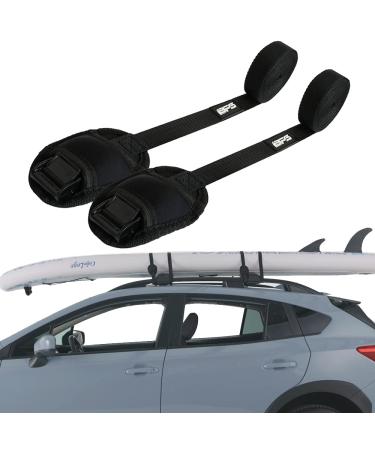 BPS 14 feet Tie Down Strap 2-Pack No Scratch Premium Cam Buckle Roof Rack Straps for Kayak Surfboard SUP Paddleboard Cargo Canoe (Available in 14ft to 16ft)