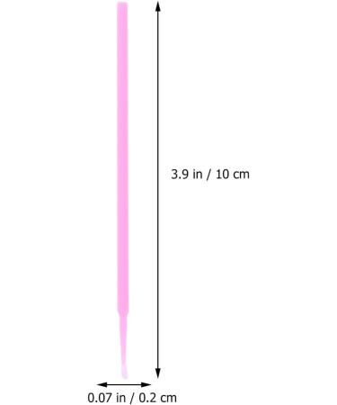 Healifty 100pcs Make up for Face Makeup Micro Brush Micro Applicator Brush Eyelash Brush Mascara Pink - Buy Online on GoSupps.com