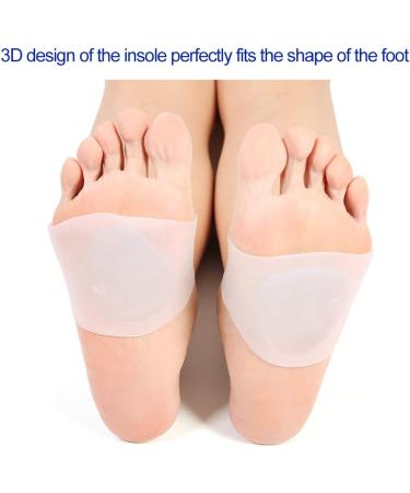 Orthotic Silicone Feet Foot Arch Support Cushion Shoe Insoles Pads Feet Pain Relieve Foot Care Flat Arches Treatment for Flat Feet Sandals Flip Flops Boots - Buy Online on GoSupps.com