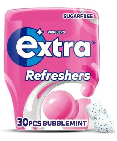 Extra Chewing gum bubble mint chewing gum Sugar free Chewing gum Bottle 30 pieces X 6 Bottle - Buy Online on GoSupps.com